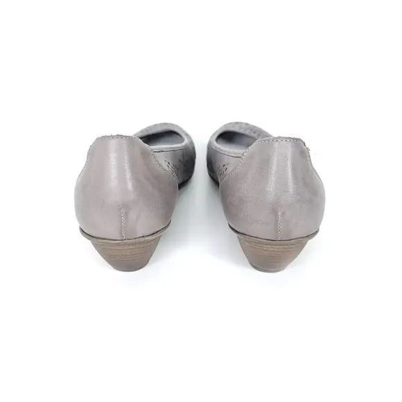 RIEKER Connie Womens 8 Low Wedge Heel Slip On Shoes Business Casual Cute Comfort
