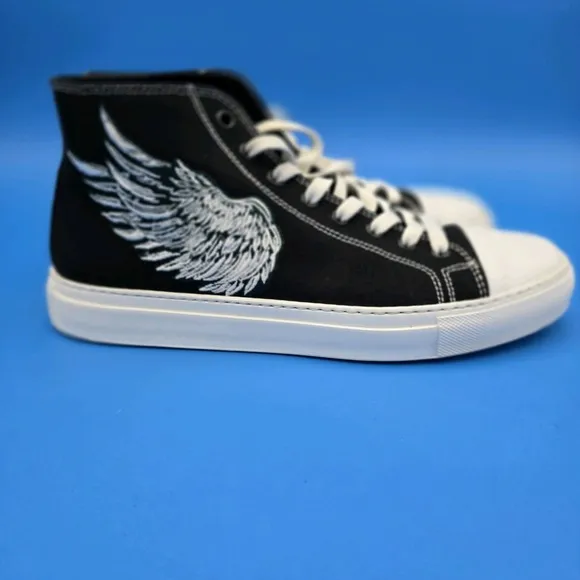 Roberto Cavalli  Black High Top Sneakers Size EU 40 US Men's 7 Women's 9