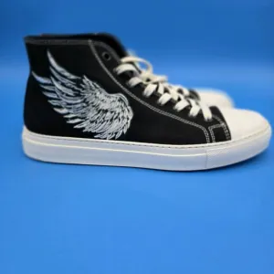 Roberto Cavalli  Black High Top Sneakers Size EU 40 US Men's 7 Women's 9