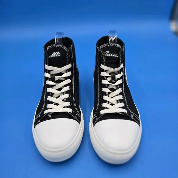Roberto Cavalli  Black High Top Sneakers Size EU 40 US Men's 7 Women's 9