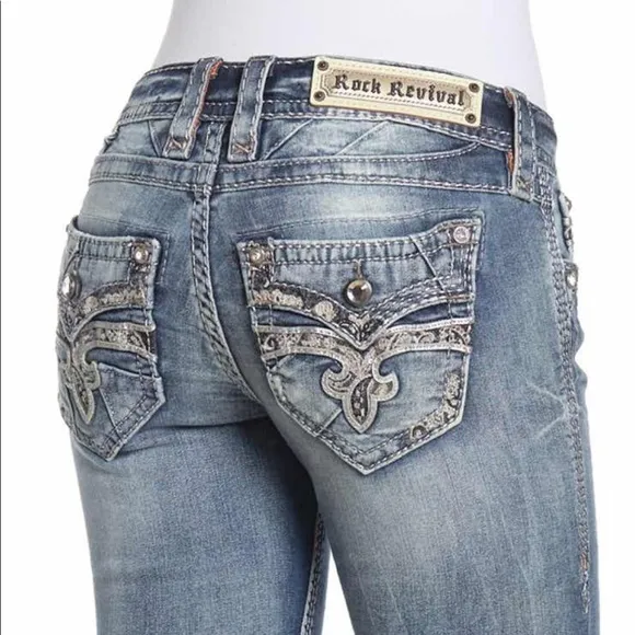 🔥Rock Revival HOSTPICK Bling Topstitch embroidery