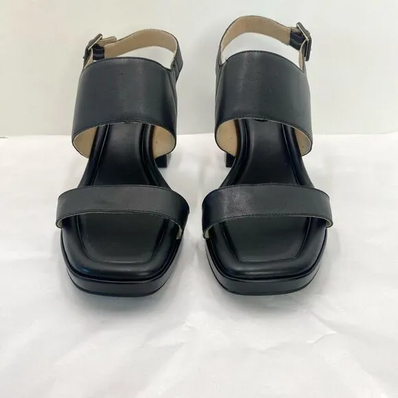 Rockport Aurielia 2 Band Sandal Women’s 10 Black Sandals Shoes Block Heels Cushi