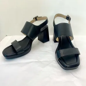 Rockport Aurielia 2 Band Sandal Women’s 10 Black Sandals Shoes Block Heels Cushi