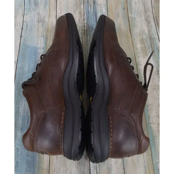 Rockport Edge Hill Lace-To-Toe Size 8.5 Men's Casual Walking Shoes Brown Vibram