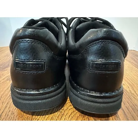 Rockport Men’s Eureka Leather Walking Shoes Black Size 13 Classic Comfort