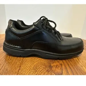 Rockport Men’s Eureka Leather Walking Shoes Black Size 13 Classic Comfort