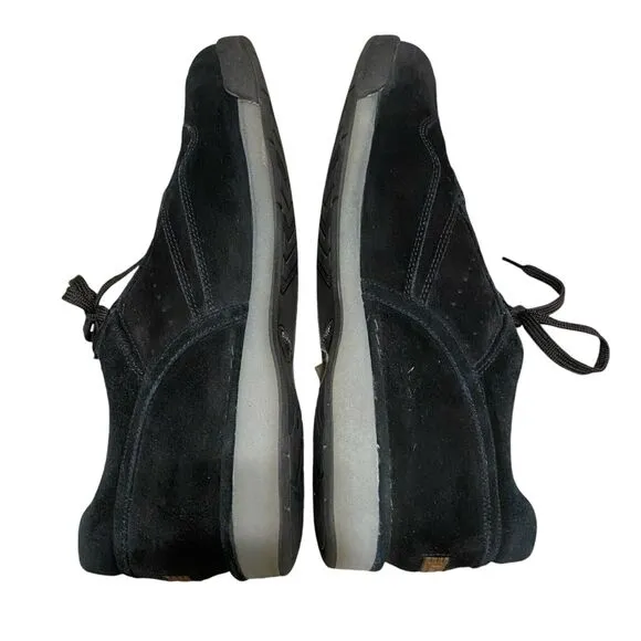 Rockport ProWalker 7100 Men Comfort Shoes 12 EU 46.5 Black Suede Leather Lace Up