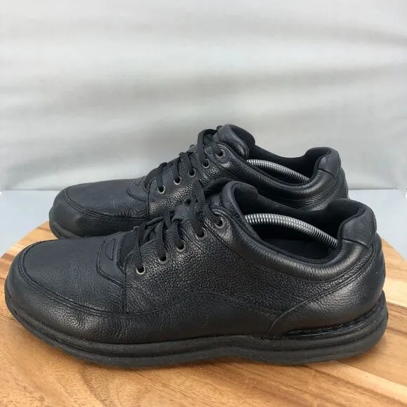 Rockport World Tour Walking Shoes Mens 14 Wide Black Leather Comfort Cushion‎