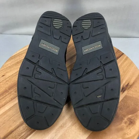 Rockport World Tour Walking Shoes Mens 14 Wide Black Leather Comfort Cushion‎