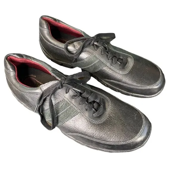 Rockport XCS Men's Roadway Black Leather Casual Walking Shoes 13 NWOT