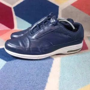 Rockport V77869 Blue Leather Casual Lace Up Walking Shoes Mens Size 10