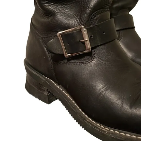 Rocky Boots Black Leather Womens size 9 1/2