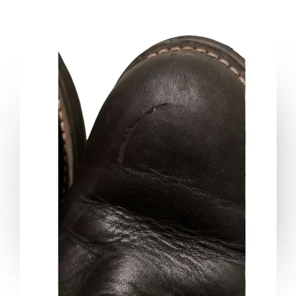 Rocky Boots Black Leather Womens size 9 1/2