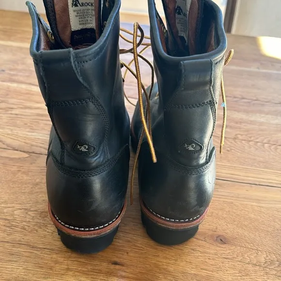 Rocky Men's 10 M Leather Lace up Gore-Tex Steel Toe Work Utility Leather Boots