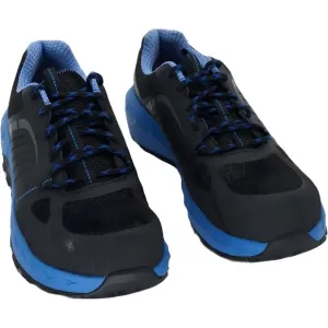 Rocky Men's Composite Toe Athletic Work Shoe Black Blue 10.5