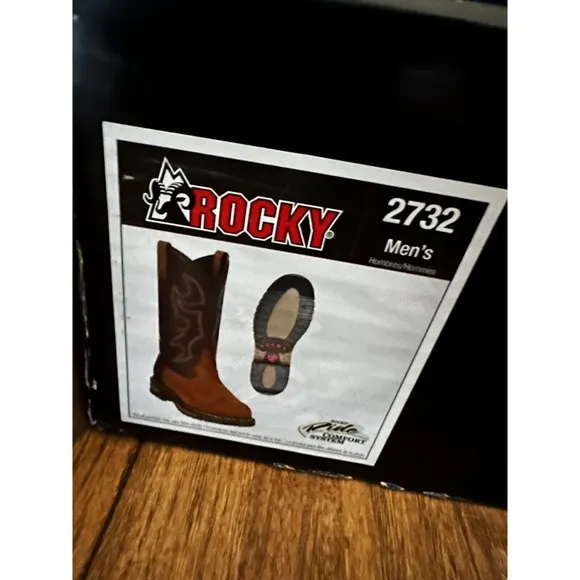 Rocky Mens Original Ride Branson Roper Western Boots FQ0002732 Size 11 M New