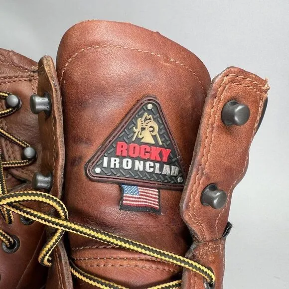 Rocky Men's Size 11 IronClad Steel Toe Waterproof Work Boots
