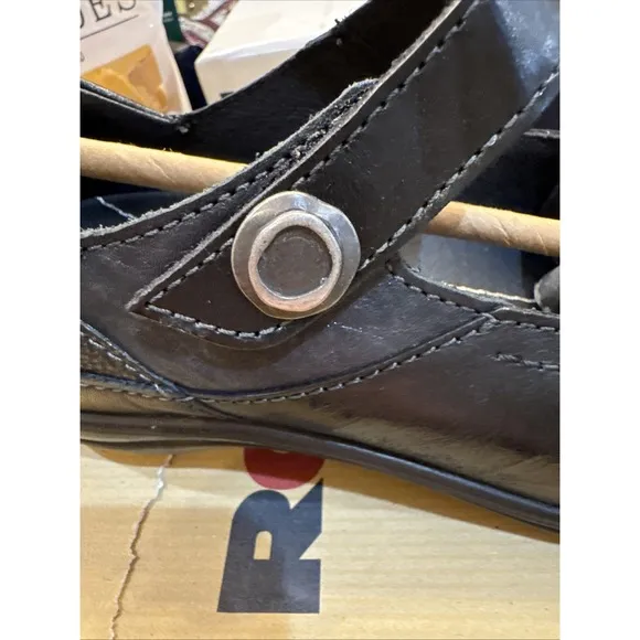 Romika Size 40 Cassie Mary Jane Shoes Comfort Black Leather Academia US 9!