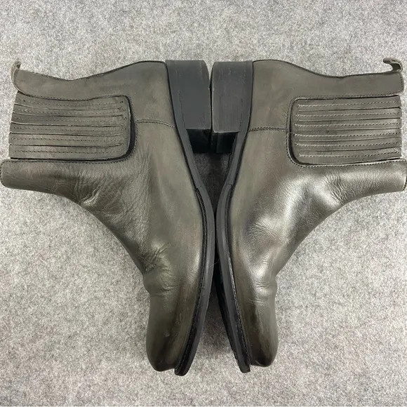 Ron White Gorgeous Dark Grey Leather Ankle Boots Women’s size 37 or US 6.5-7