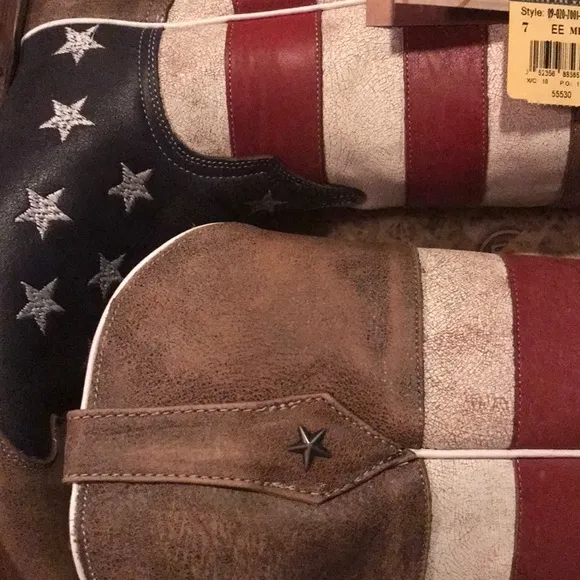 Roper American Flag snip toe boots🇺🇸