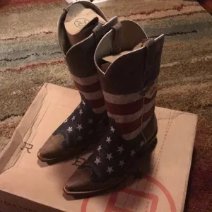 Roper American Flag snip toe boots🇺🇸
