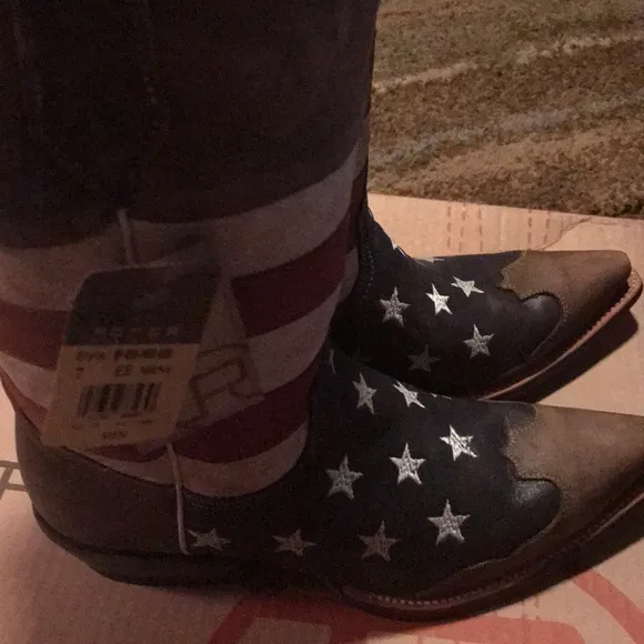Roper American Flag snip toe boots🇺🇸