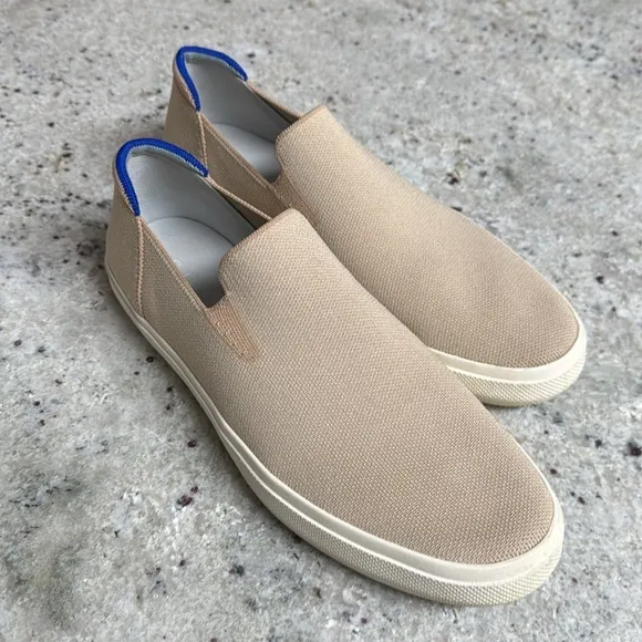 Rothy’s Men’s The City Slip On Sneakers Comfort Shoes in Wheat Tan Size 12