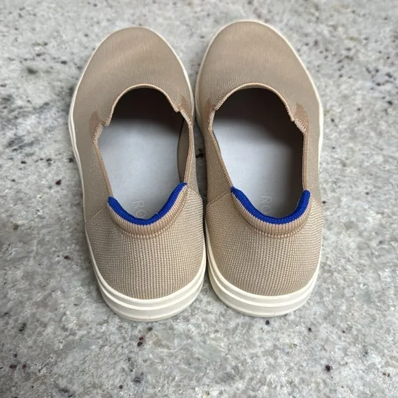 Rothy’s Men’s The City Slip On Sneakers Comfort Shoes in Wheat Tan Size 12