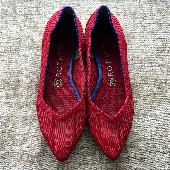 Rothy's red shoes