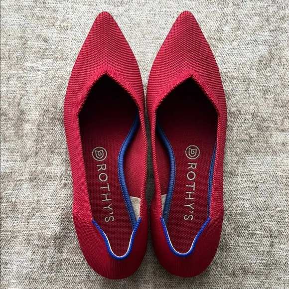 Rothy's red shoes