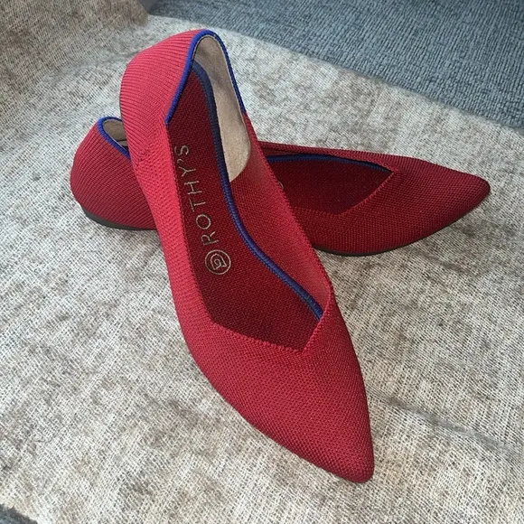 Rothy's red shoes