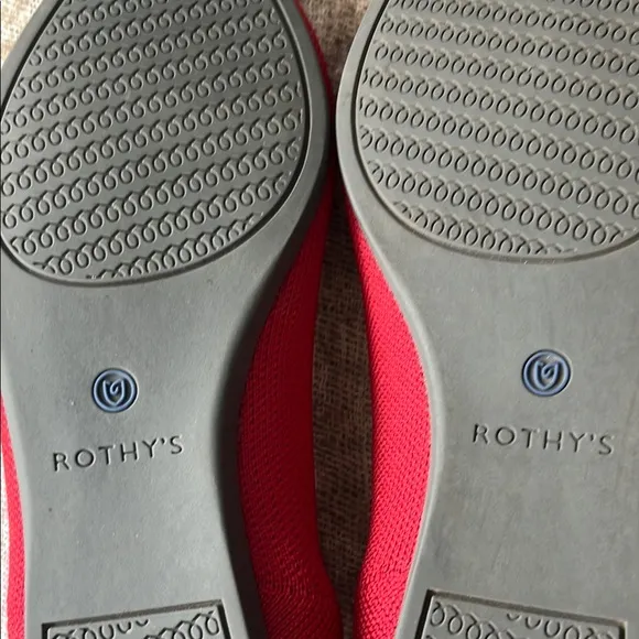 Rothy's red shoes