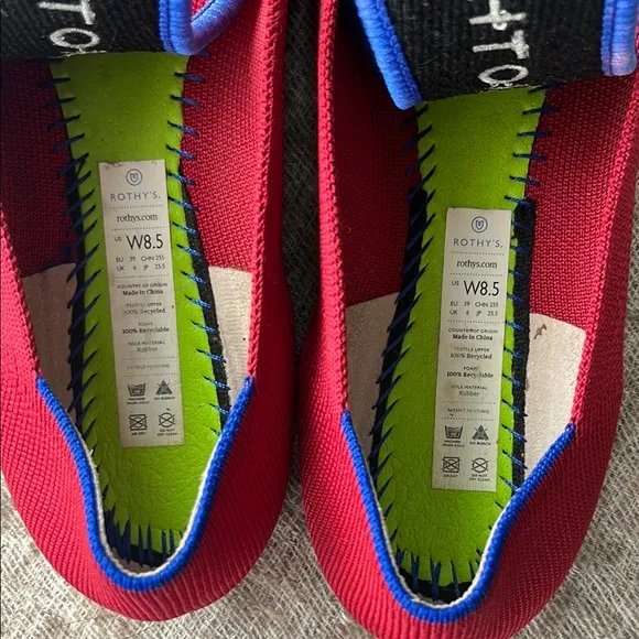Rothy's red shoes