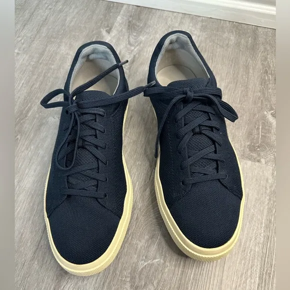 Rothy’s RS02 Shoes Mens 8 Casual ComfortSneakers Navy Blue Lace Up
