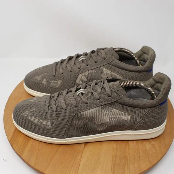 Rothys Shoes Mens 10 RS01 Taupe Desert Camo Sneaker Casual Work Business Office