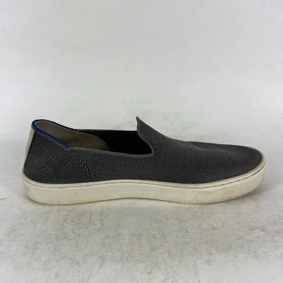 Rothy's Sneakers Women's 9 Gray White Slip On Low Top Round Toe Comfort Shoes