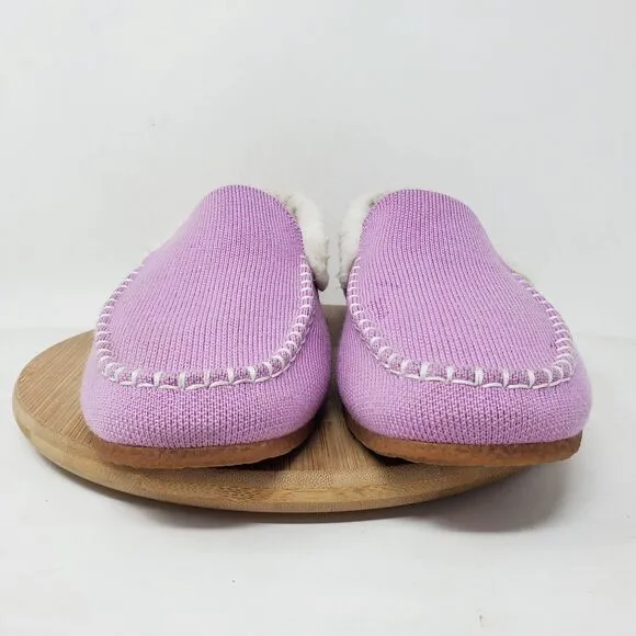 Rothys The Slipper Womens 9 Lavender Purple Mocassin Fleece Lined Outdoor Shoes