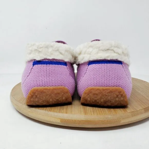 Rothys The Slipper Womens 9 Lavender Purple Mocassin Fleece Lined Outdoor Shoes