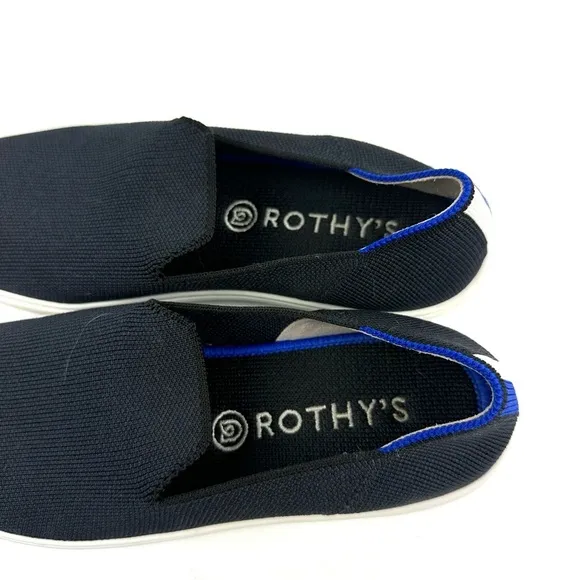 Rothys The Sneaker 7 Black Slip On Shoes Womens Comfort