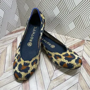 Rothy's The‎ Square Big Cat Textile Flat Comfort Shoes Women’s US 7 Like New E5