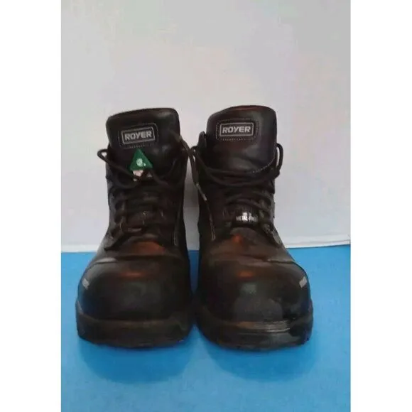 Royer Men's 8&quot; Metal-Free 5605GT Composite Toe Work Boots Size 12‎