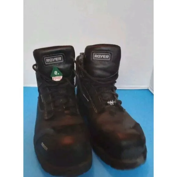 Royer Men's 8&quot; Metal-Free 5605GT Composite Toe Work Boots Size 12‎