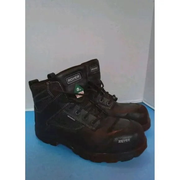 Royer Men's 8&quot; Metal-Free 5605GT Composite Toe Work Boots Size 12‎