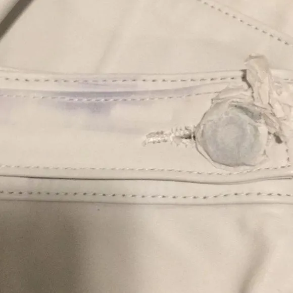 RTA Dash Leather Shorts In Cream