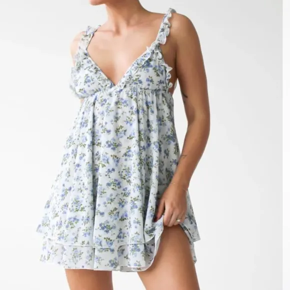 Rumored Secret Garden Floral Mini Dress