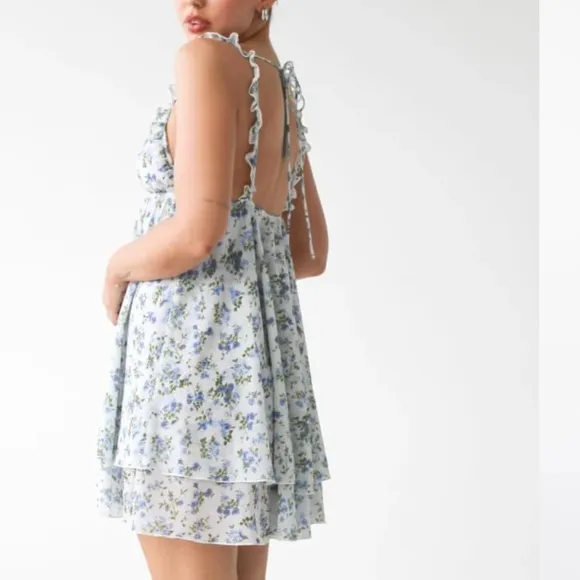 Rumored Secret Garden Floral Mini Dress