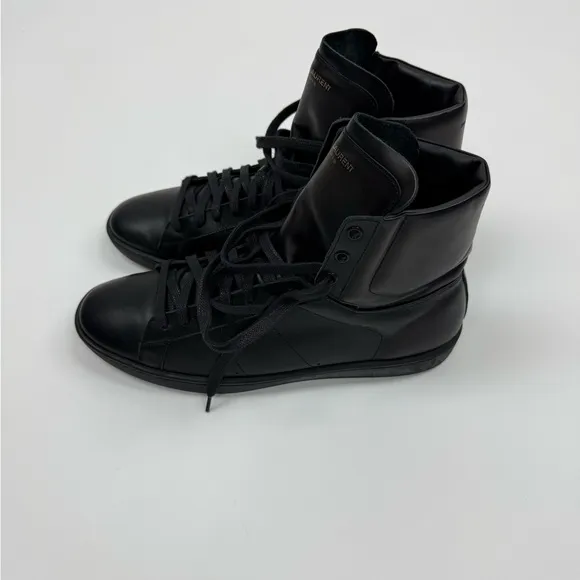 Saint Laurent Men's Black High-Top Sneakers