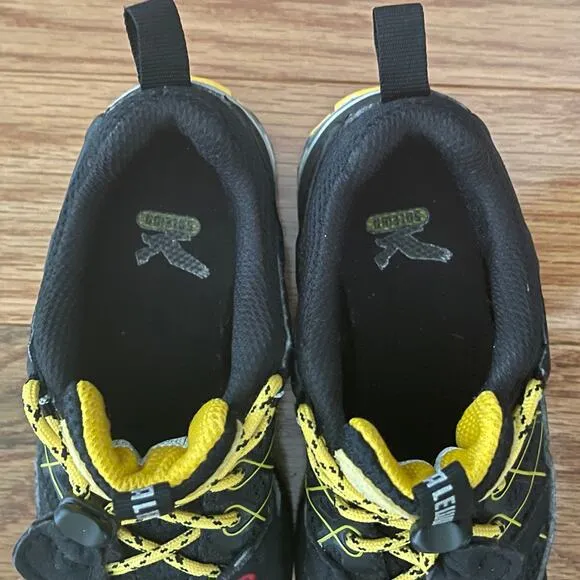 Salewa Hiking Shoes Kids 10 Black/Cornflower (Yellow) Firetrail Outdoors Walking