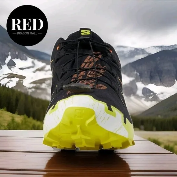 Salomon Speedcross 6 GTX Trail Black Sulphur Paradise Hiking Shoes - Men's 10.5