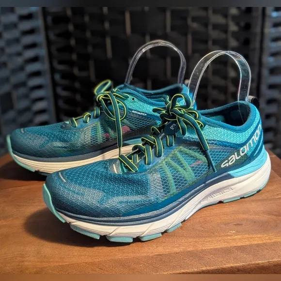 Salomon Women's Blue Running Shoes Excel Used Cond 10 Walking Exercise